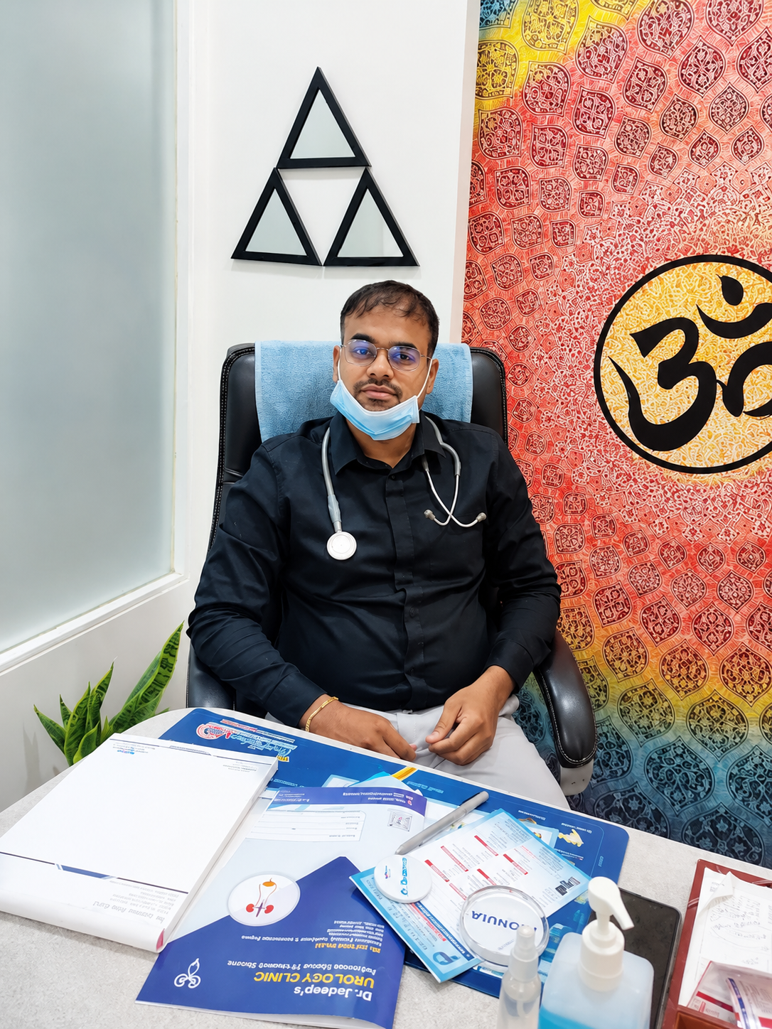Dr. Jaydeep Dalvi at his urology clinic